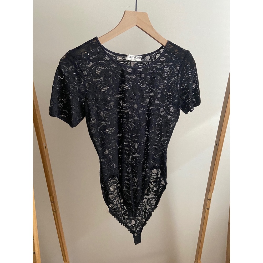 Calvin Klein lace body suit, size S
